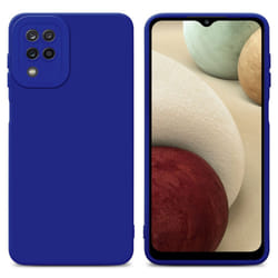 Cadorabo Case for Samsung Galaxy A12 / M12 Protective Cover made of flexible TPU Etui silicone - FLUID BLUE
