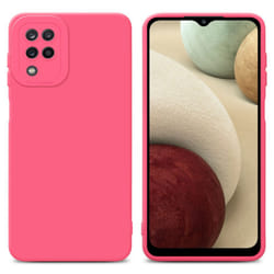 Cadorabo Case for Samsung Galaxy A12 / M12 Protective Cover made of flexible TPU Etui silicone - FLUID RED