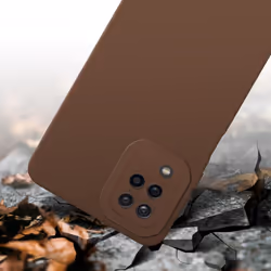Cadorabo Case for Samsung Galaxy A12 / M12 Protective Cover made of flexible TPU Etui silicone - FLUID BROWN