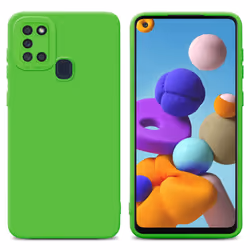 Cadorabo Case for Samsung Galaxy A21s Protective Cover made of flexible TPU Etui silicone - FLUID GREEN