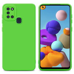 Cadorabo Case for Samsung Galaxy A21s Protective Cover made of flexible TPU Etui silicone - FLUID GREEN