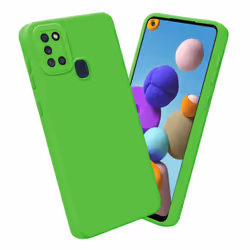 Cadorabo Case for Samsung Galaxy A21s Protective Cover made of flexible TPU Etui silicone - FLUID GREEN