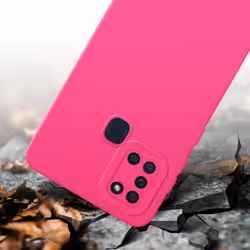 Cadorabo Case for Samsung Galaxy A21s Protective Cover made of flexible TPU Etui silicone - FLUID HOTPINK