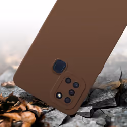 Cadorabo Case for Samsung Galaxy A21s Protective Cover made of flexible TPU Etui silicone - FLUID BROWN