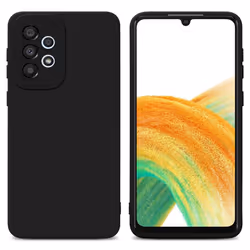 Cadorabo Case for Samsung Galaxy A32 4G Protective Cover made of flexible TPU Etui silicone - FLUID BLACK