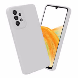 Cadorabo Case for Samsung Galaxy A32 4G Protective Cover made of flexible TPU Etui silicone - FLUID WHITE