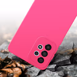 Cadorabo Case for Samsung Galaxy A32 4G Protective Cover made of flexible TPU Etui silicone - FLUID HOTPINK