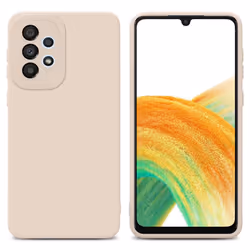 Cadorabo Case for Samsung Galaxy A32 4G Protective Cover made of flexible TPU Etui silicone - FLUID CREAM