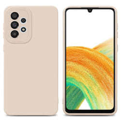 Cadorabo Case for Samsung Galaxy A32 4G Protective Cover made of flexible TPU Etui silicone - FLUID CREAM