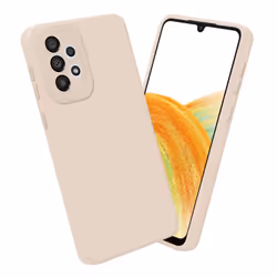 Cadorabo Case for Samsung Galaxy A32 4G Protective Cover made of flexible TPU Etui silicone - FLUID CREAM