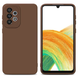 Cadorabo Case for Samsung Galaxy A32 4G Protective Cover made of flexible TPU Etui silicone - FLUID BROWN