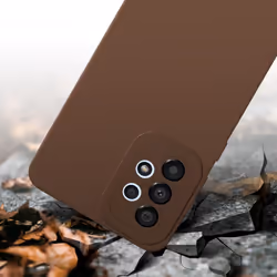 Cadorabo Case for Samsung Galaxy A32 4G Protective Cover made of flexible TPU Etui silicone - FLUID BROWN