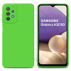 Cadorabo Case for Samsung Galaxy A32 5G Protective Cover made of flexible TPU Etui silicone - FLUID GREEN