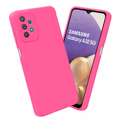 Cadorabo Case for Samsung Galaxy A32 5G Protective Cover made of flexible TPU Etui silicone - FLUID HOTPINK