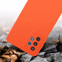 Cadorabo Case for Samsung Galaxy A32 5G Protective Cover made of flexible TPU Etui silicone - FLUID ORANGE