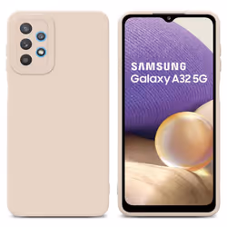 Cadorabo Case for Samsung Galaxy A32 5G Protective Cover made of flexible TPU Etui silicone - FLUID CREAM
