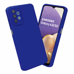 Cadorabo Case for Samsung Galaxy A32 5G Protective Cover made of flexible TPU Etui silicone - FLUID BLUE