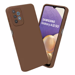 Cadorabo Case for Samsung Galaxy A32 5G Protective Cover made of flexible TPU Etui silicone - FLUID BROWN