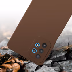 Cadorabo Case for Samsung Galaxy A32 5G Protective Cover made of flexible TPU Etui silicone - FLUID BROWN