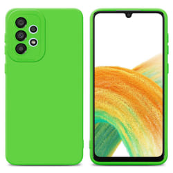 Cadorabo Case for Samsung Galaxy A52 (4G / 5G) / A52s Protective Cover made of flexible TPU Etui silicone - FLUID GREEN