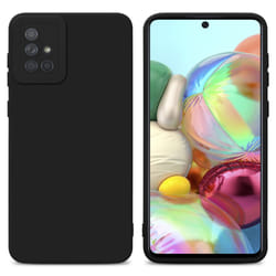Cadorabo Case for Samsung Galaxy A71 4G Protective Cover made of flexible TPU Etui silicone - FLUID BLACK