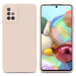 Cadorabo Case for Samsung Galaxy A71 4G Protective Cover made of flexible TPU Etui silicone - FLUID CREAM