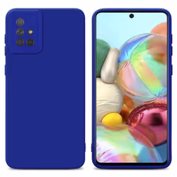 Cadorabo Case for Samsung Galaxy A71 4G Protective Cover made of flexible TPU Etui silicone - FLUID BLUE