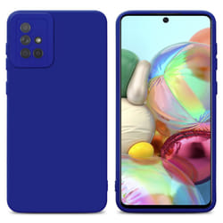 Cadorabo Case for Samsung Galaxy A71 4G Protective Cover made of flexible TPU Etui silicone - FLUID BLUE