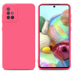 Cadorabo Case for Samsung Galaxy A71 4G Protective Cover made of flexible TPU Etui silicone - FLUID RED
