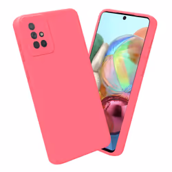 Cadorabo Case for Samsung Galaxy A71 4G Protective Cover made of flexible TPU Etui silicone - FLUID RED