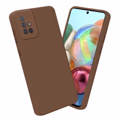 Cadorabo Case for Samsung Galaxy A71 4G Protective Cover made of flexible TPU Etui silicone - FLUID BROWN