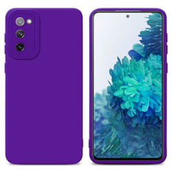 Cadorabo Case for Samsung Galaxy S20 FE Protective Cover made of flexible TPU Etui silicone - FLUID DARK PURPLE