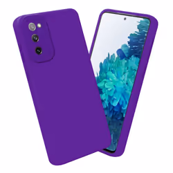 Cadorabo Case for Samsung Galaxy S20 FE Protective Cover made of flexible TPU Etui silicone - FLUID DARK PURPLE