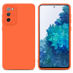 Cadorabo Case for Samsung Galaxy S20 FE Protective Cover made of flexible TPU Etui silicone - FLUID ORANGE