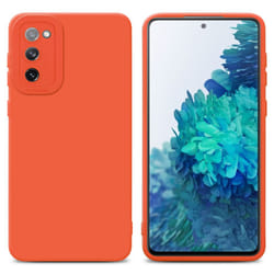 Cadorabo Case for Samsung Galaxy S20 FE Protective Cover made of flexible TPU Etui silicone - FLUID ORANGE