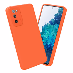 Cadorabo Case for Samsung Galaxy S20 FE Protective Cover made of flexible TPU Etui silicone - FLUID ORANGE