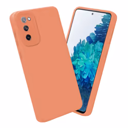 Cadorabo Case for Samsung Galaxy S20 FE Protective Cover made of flexible TPU Etui silicone - FLUID LIGHT ORANGE