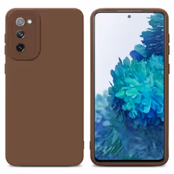 Cadorabo Case for Samsung Galaxy S20 FE Protective Cover made of flexible TPU Etui silicone - FLUID BROWN