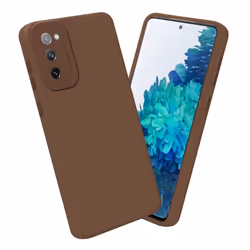Cadorabo Case for Samsung Galaxy S20 FE Protective Cover made of flexible TPU Etui silicone - FLUID BROWN