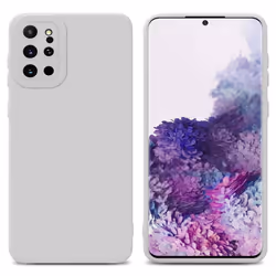 Cadorabo Case for Samsung Galaxy S20 PLUS Protective Cover made of flexible TPU Etui silicone - FLUID WHITE