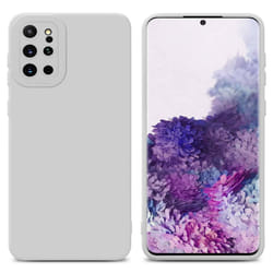 Cadorabo Case for Samsung Galaxy S20 PLUS Protective Cover made of flexible TPU Etui silicone - FLUID WHITE