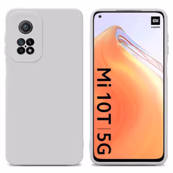 Cadorabo Case for Xiaomi Mi 10T / Mi 10T PRO Protective Cover made of flexible TPU Etui silicone - FLUID WHITE