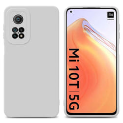 Cadorabo Case for Xiaomi Mi 10T / Mi 10T PRO Protective Cover made of flexible TPU Etui silicone - FLUID WHITE