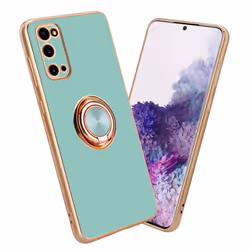 Cadorabo Case for Samsung Galaxy S20 with ring Protective Cover made of flexible TPU silicone, with camera protection and ma  ...