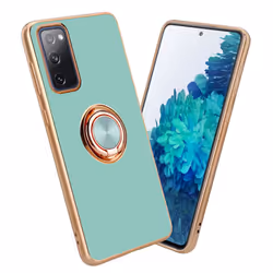 Cadorabo Case for Samsung Galaxy S20 FE with ring Protective Cover made of flexible TPU silicone, with camera protection and  ...