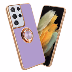 Cadorabo Case for Samsung Galaxy S21 ULTRA with ring Protective Cover made of flexible TPU silicone, with camera protecti - G ...
