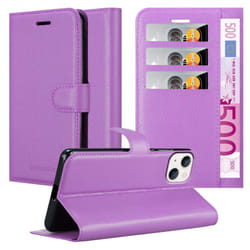 Cadorabo Case for Apple iPhone 14 Cover Book Wallet Protection PU Leather Etui magnetic closure card slot - PASTEL PURPLE