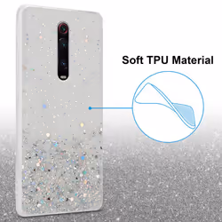Cadorabo Case for Xiaomi Mi 9T / Mi 9T PRO / RedMi K20 / RedMi K20 PRO Cover Protection TPU Silicone Gel Back Case with sparkling glitter