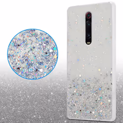 Cadorabo Case for Xiaomi Mi 9T / Mi 9T PRO / RedMi K20 / RedMi K20 PRO Cover Protection TPU Silicone Gel Back Case with sparkling glitter
