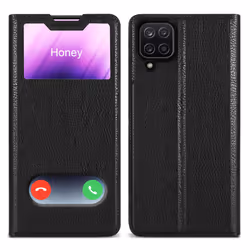 Cadorabo Case for Samsung Galaxy A12 / M12 Cover Book Wallet Protection PU Leather Flip Magnetic Smart View Etui